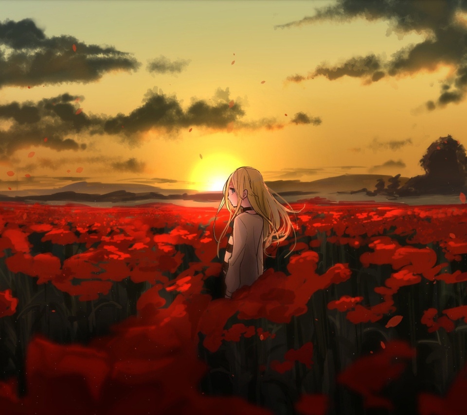 Fondo de pantalla Satsuriku Anime Girl 960x854