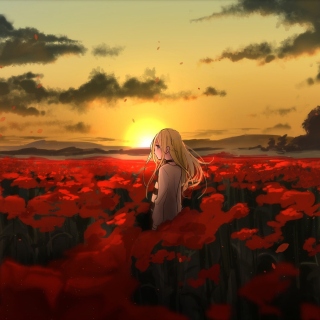 Satsuriku Anime Girl - Obrázkek zdarma pro 1024x1024