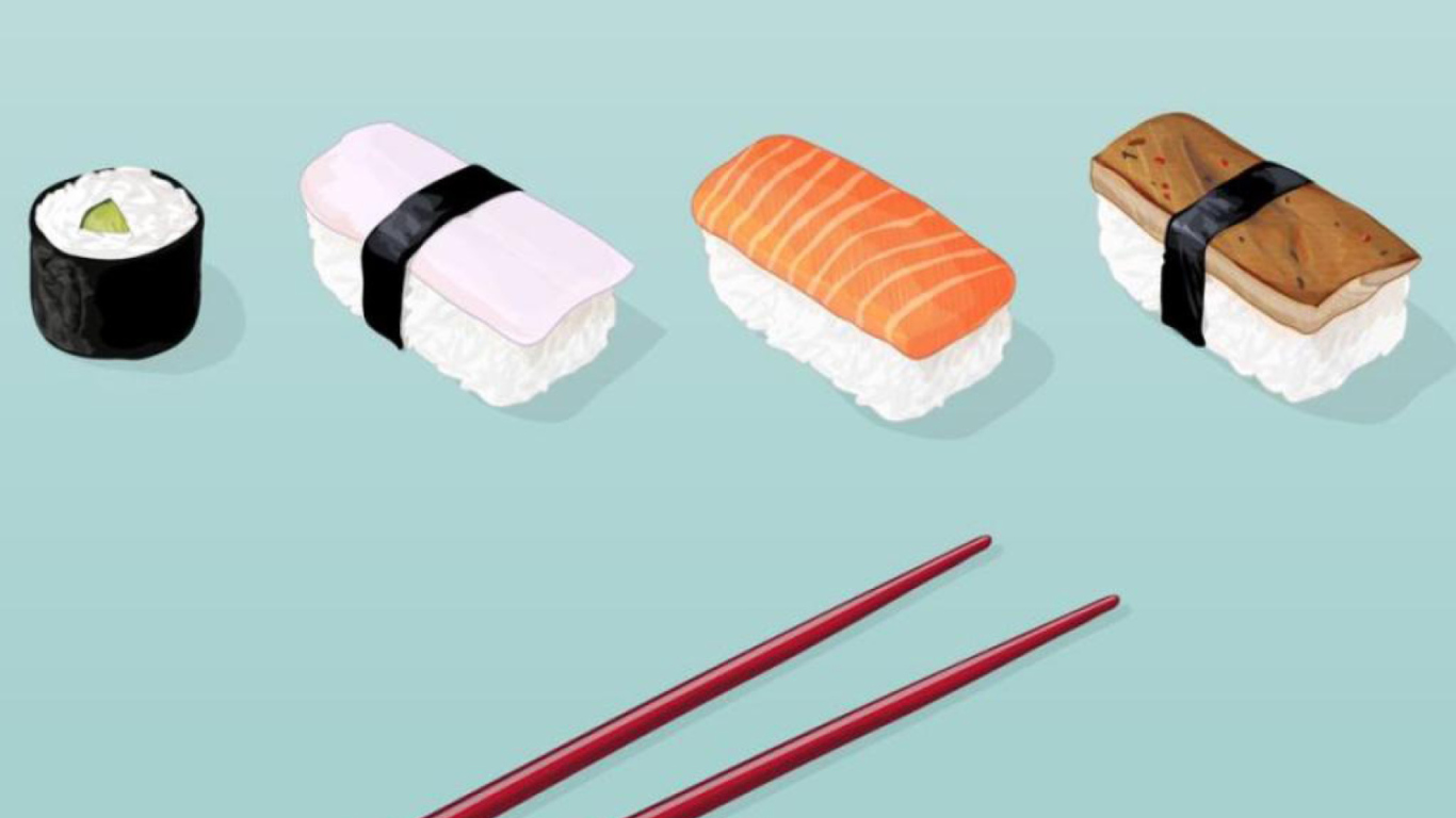 Обои Sushi Lunch 1366x768