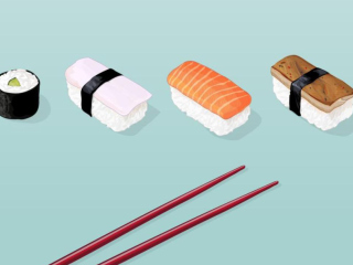 Das Sushi Lunch Wallpaper 320x240