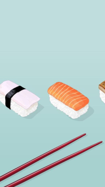 Das Sushi Lunch Wallpaper 360x640