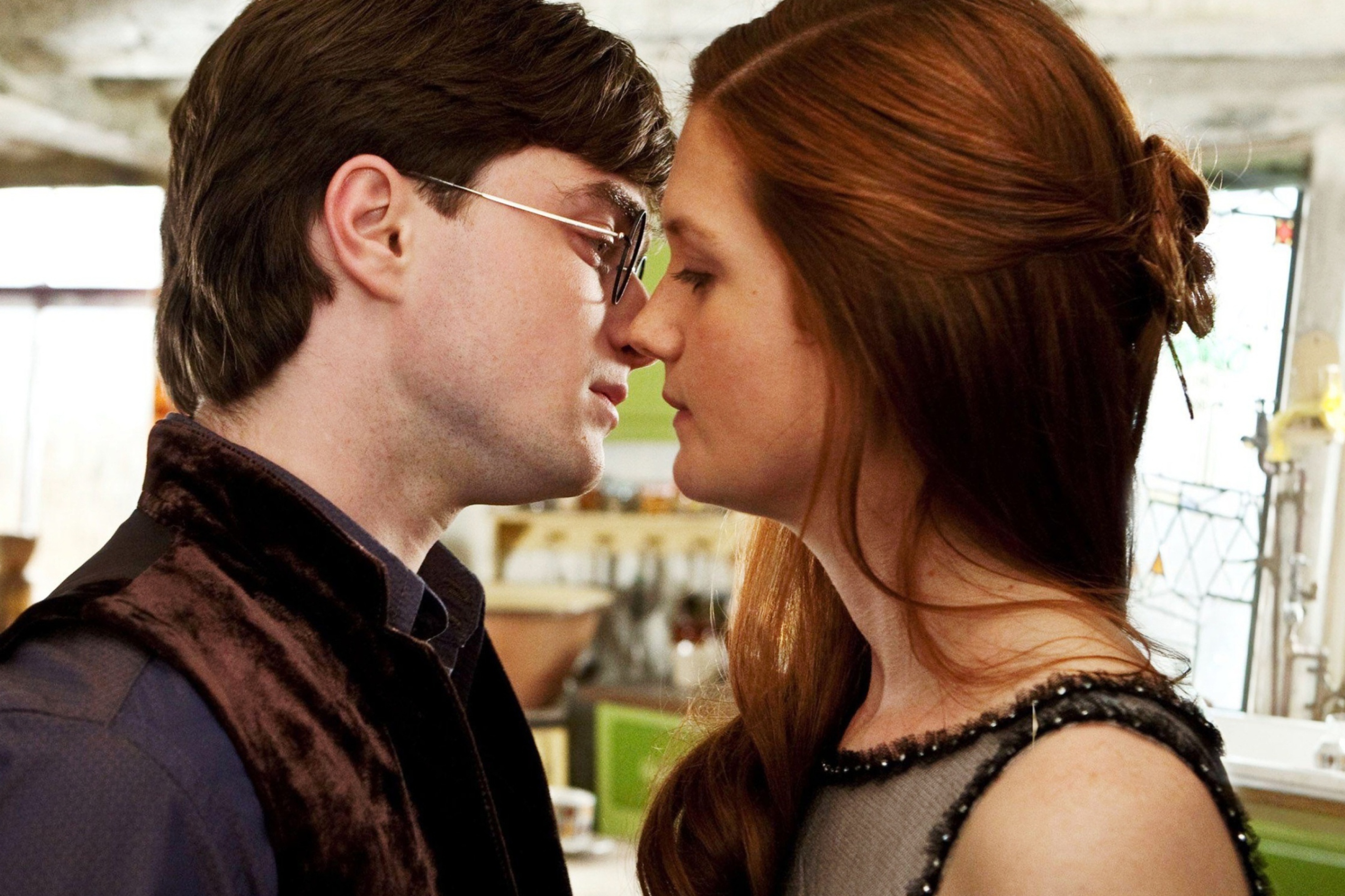 Harry Potter & Ginny Kiss screenshot #1 2880x1920