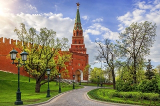 Kremlin in Moscow and Red Square sfondi gratuiti per 1152x864
