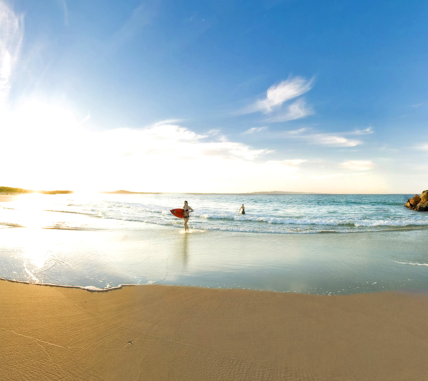Fondo de pantalla New Smyrna, Florida - Surfers Beach 1440x1280