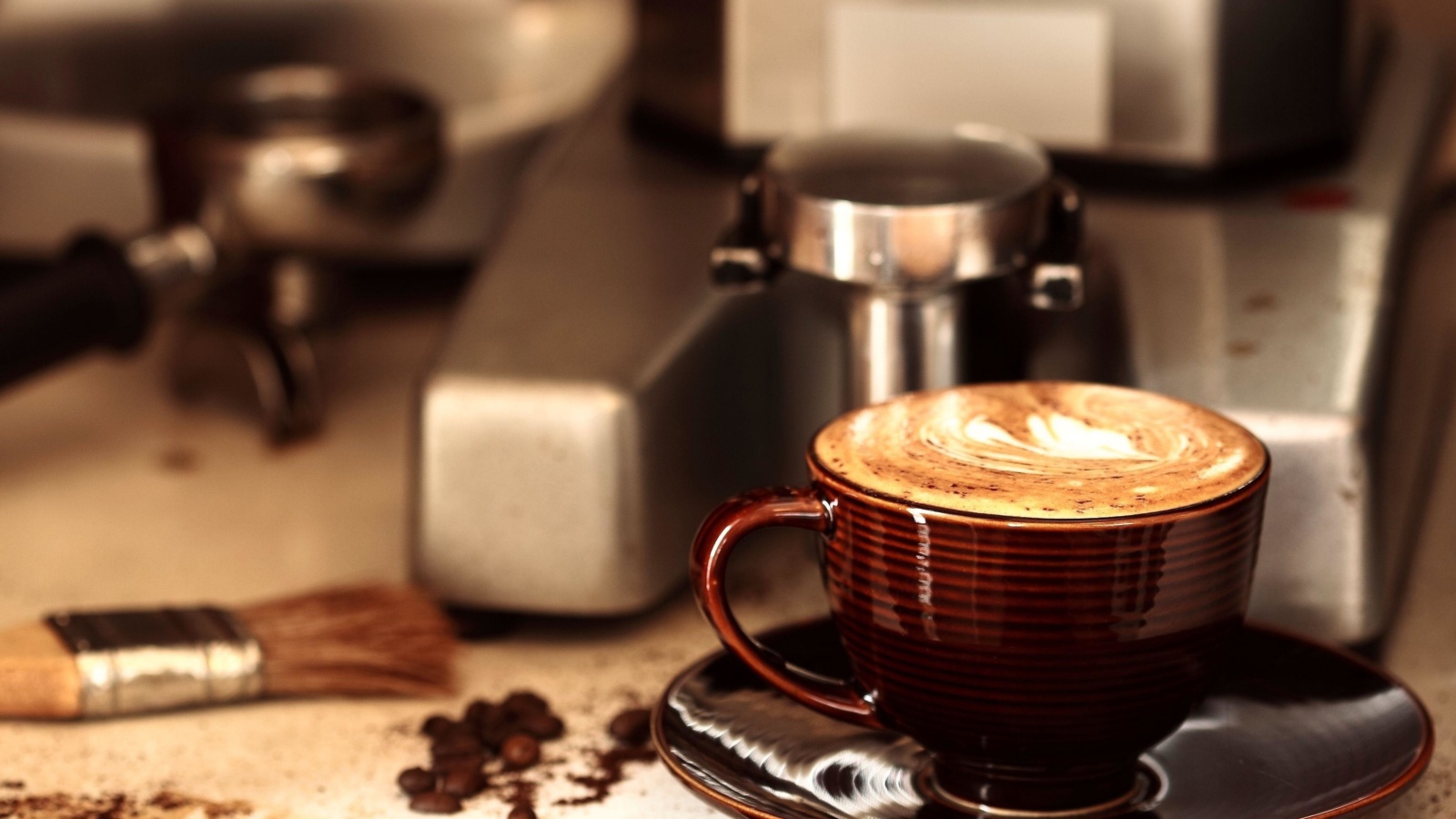 Das Coffee Machine for Cappuccino Wallpaper 1600x900