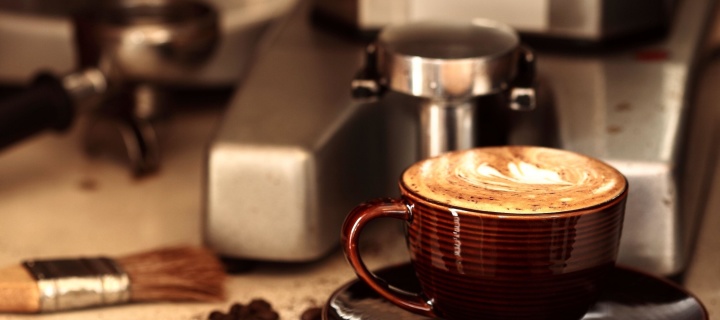 Coffee Machine for Cappuccino wallpaper 720x320