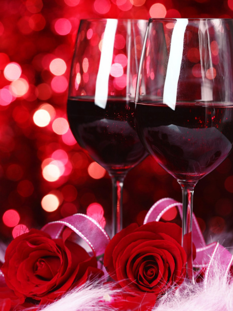 Romantic Way to Celebrate Valentines Day wallpaper 480x640