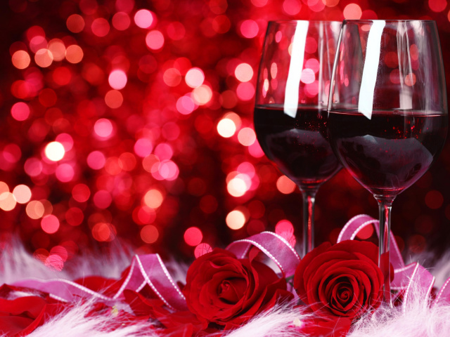 Обои Romantic Way to Celebrate Valentines Day 640x480
