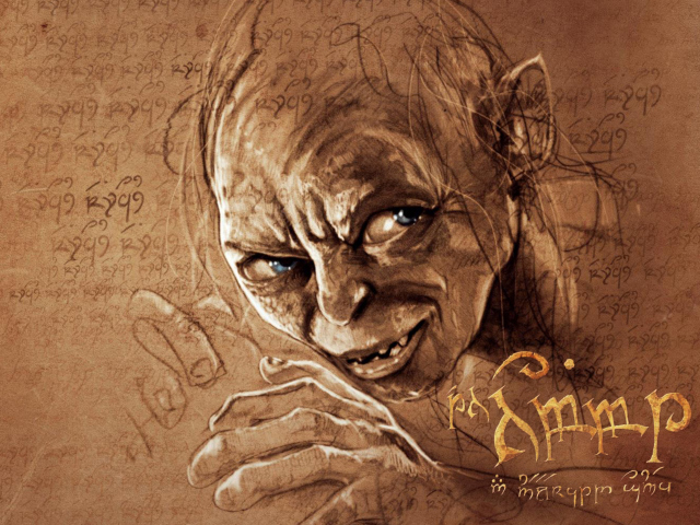 Обои The Hobbit Gollum Artwork 640x480