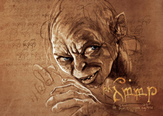 The Hobbit Gollum Artwork sfondi gratuiti per cellulari Android, iPhone, iPad e desktop