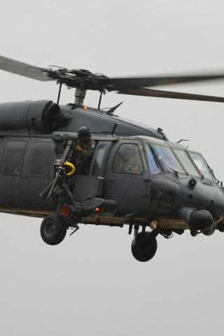 Sfondi Helicopter Sikorsky HH 60 Pave Hawk 320x480