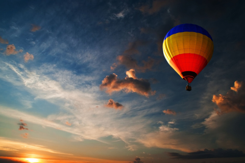 Screenshot №1 pro téma Colorful Air Balloon 480x320