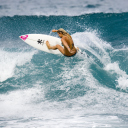 Sfondi Girl Surfing 128x128