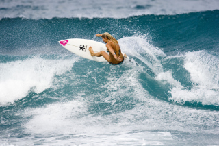 Girl Surfing Wallpaper for Android, iPhone and iPad