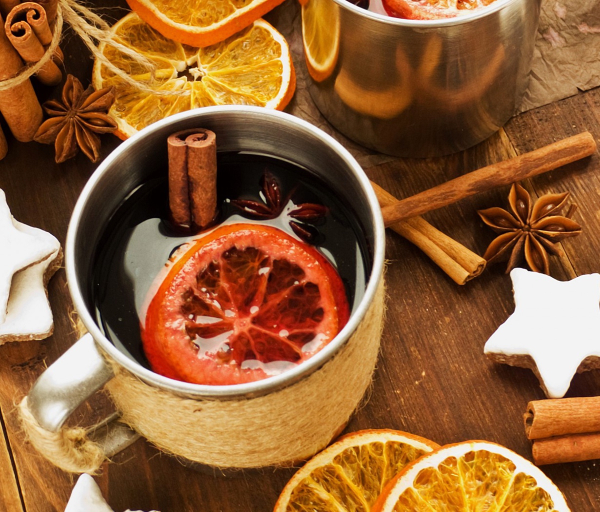 Das Mulled Wine Christmas Drink Wallpaper 1200x1024