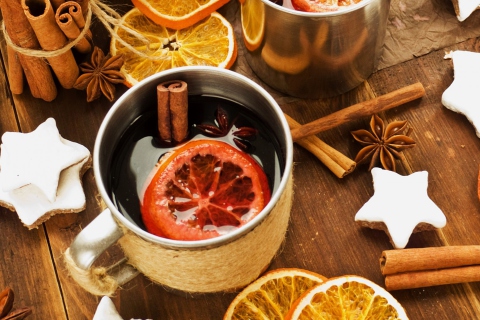 Fondo de pantalla Mulled Wine Christmas Drink 480x320