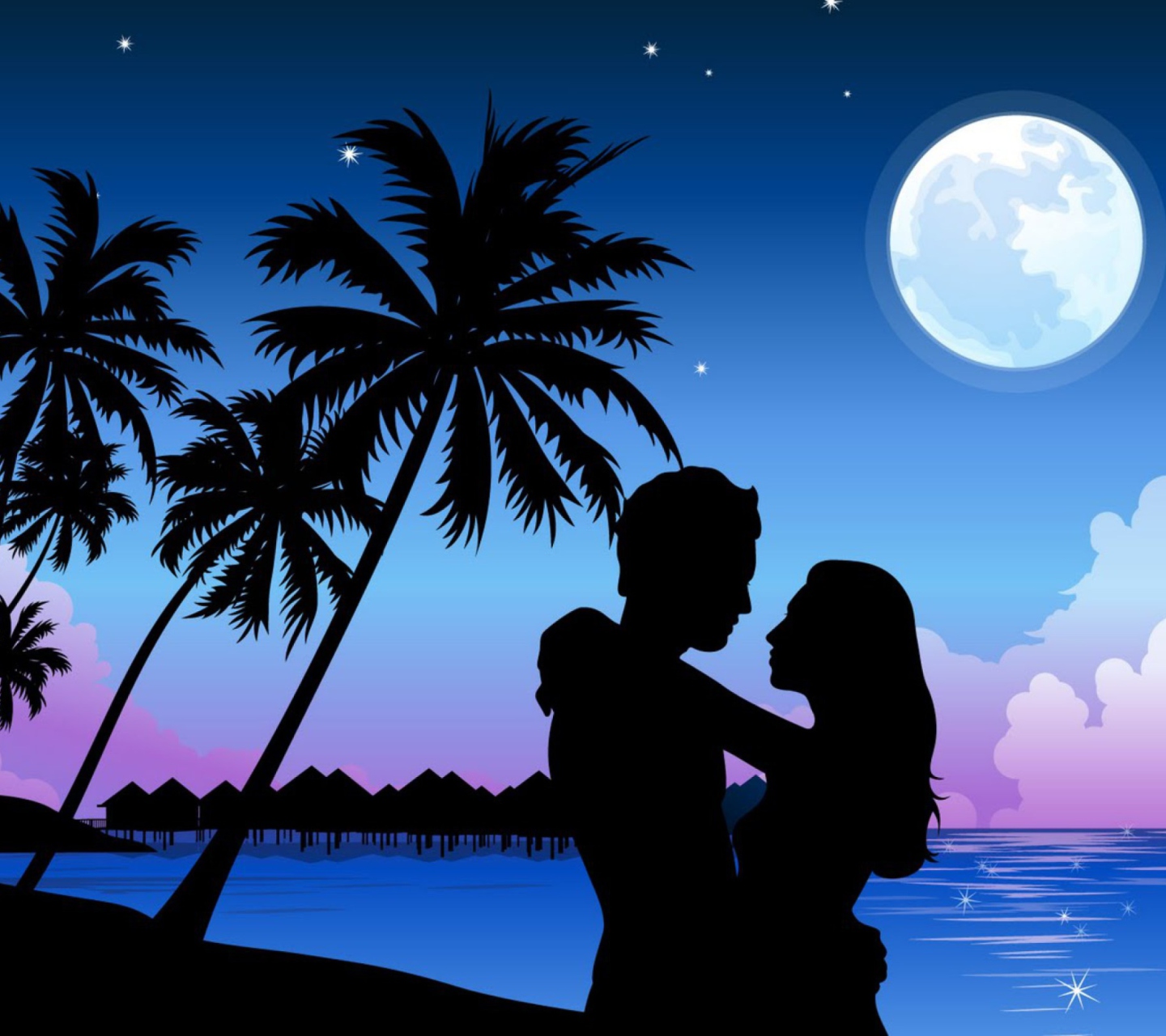 Fondo de pantalla Romantic Couple 1440x1280