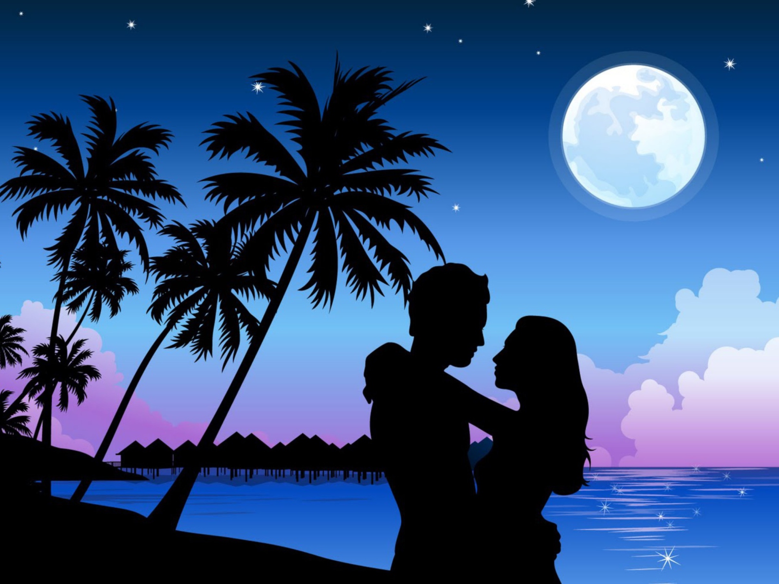 Обои Romantic Couple 1600x1200