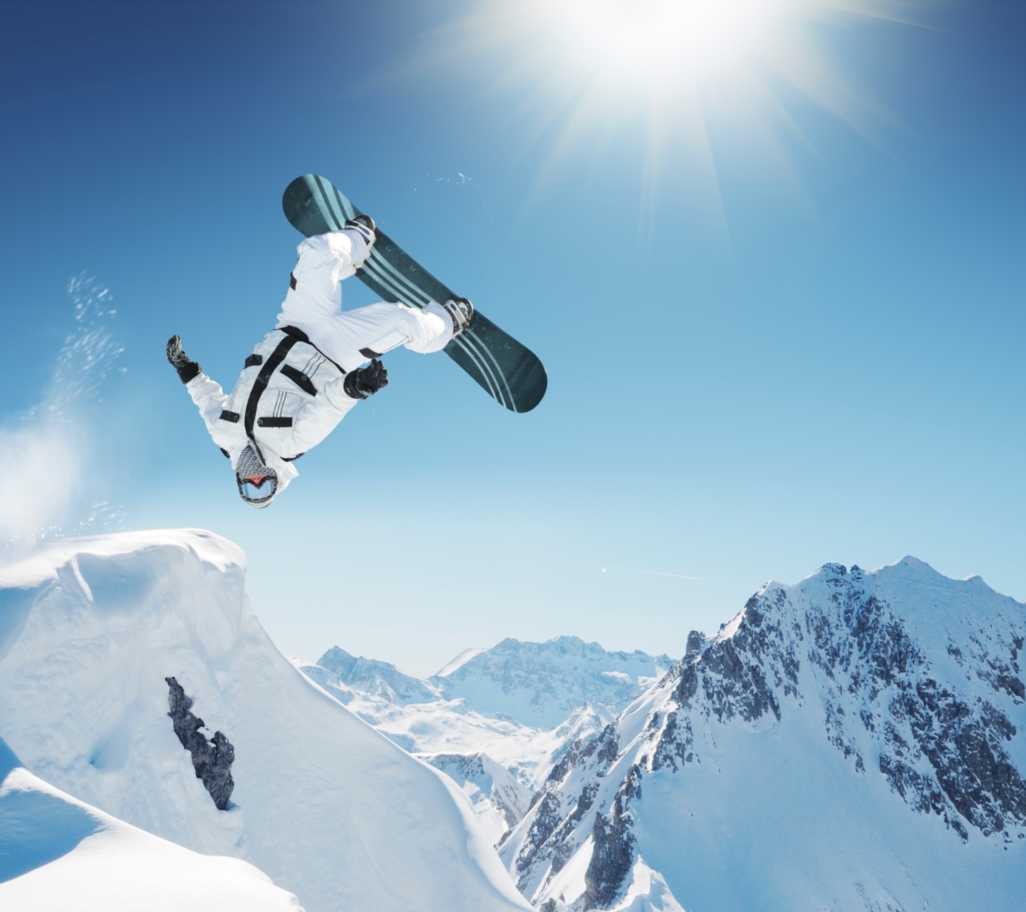 Обои Extreme Snowboarding HD 1440x1280