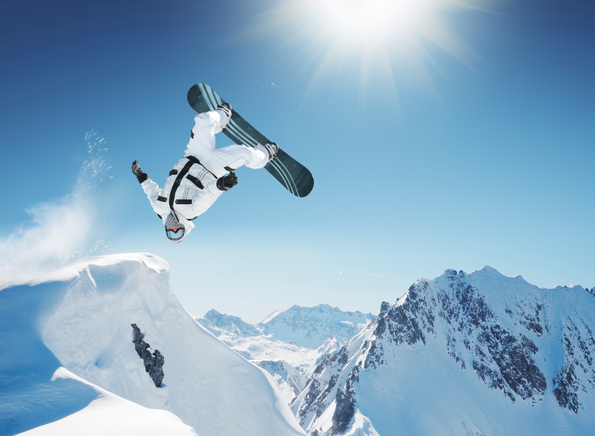 Обои Extreme Snowboarding HD 1920x1408