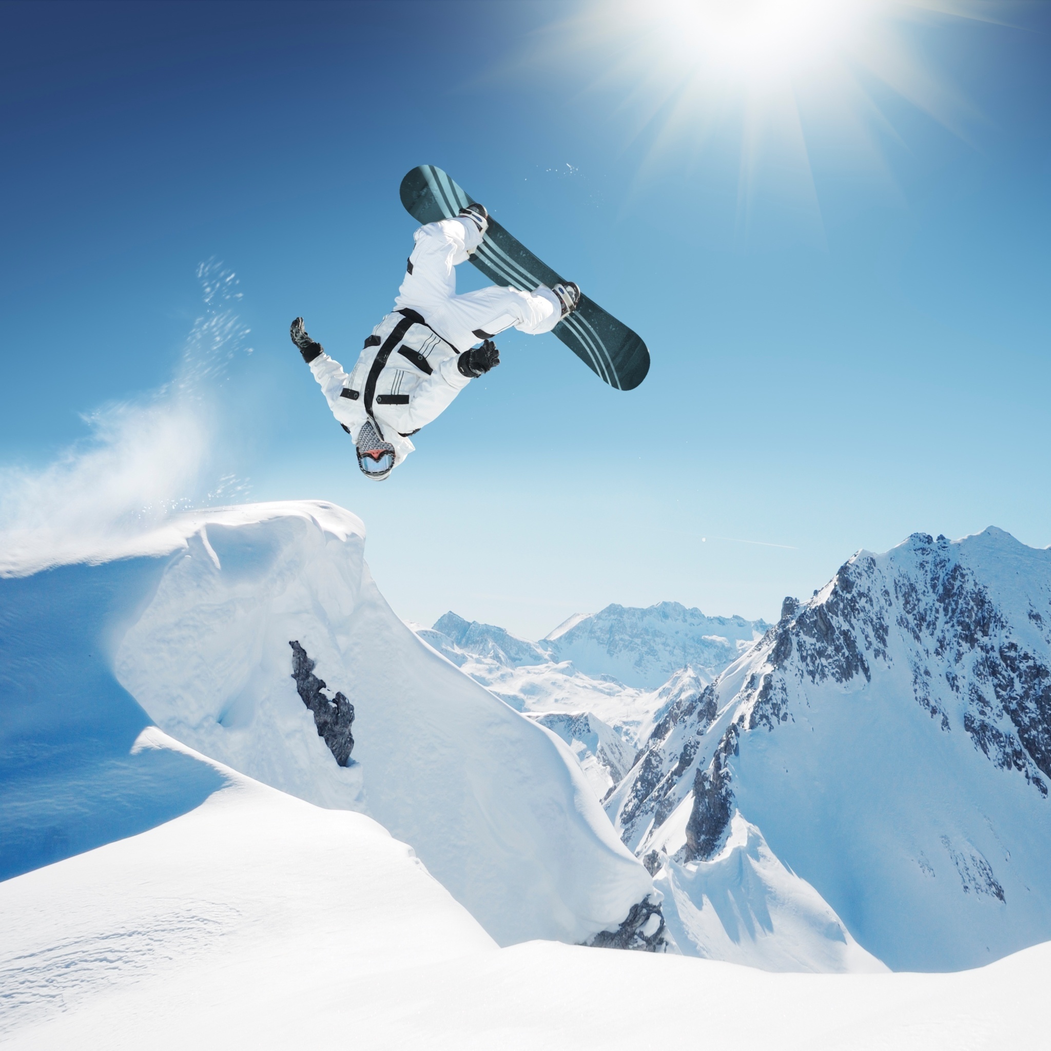 Fondo de pantalla Extreme Snowboarding HD 2048x2048