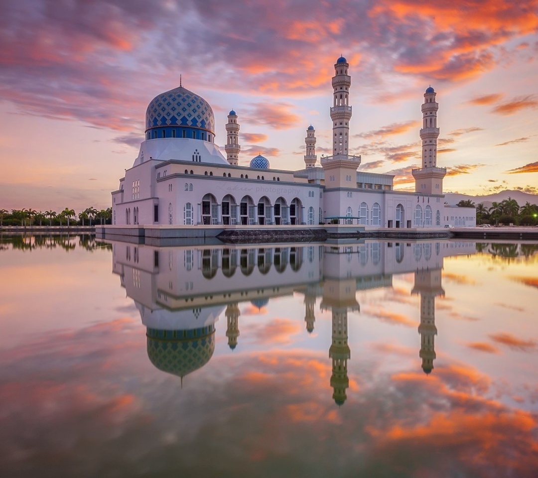 Das Kota Kinabalu City Mosque Wallpaper 1080x960