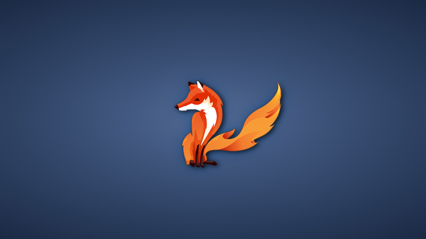 Firefox wallpaper 1366x768