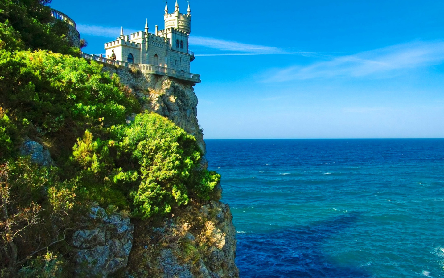 Screenshot №1 pro téma Swallows Nest Castle in Crimea 1440x900