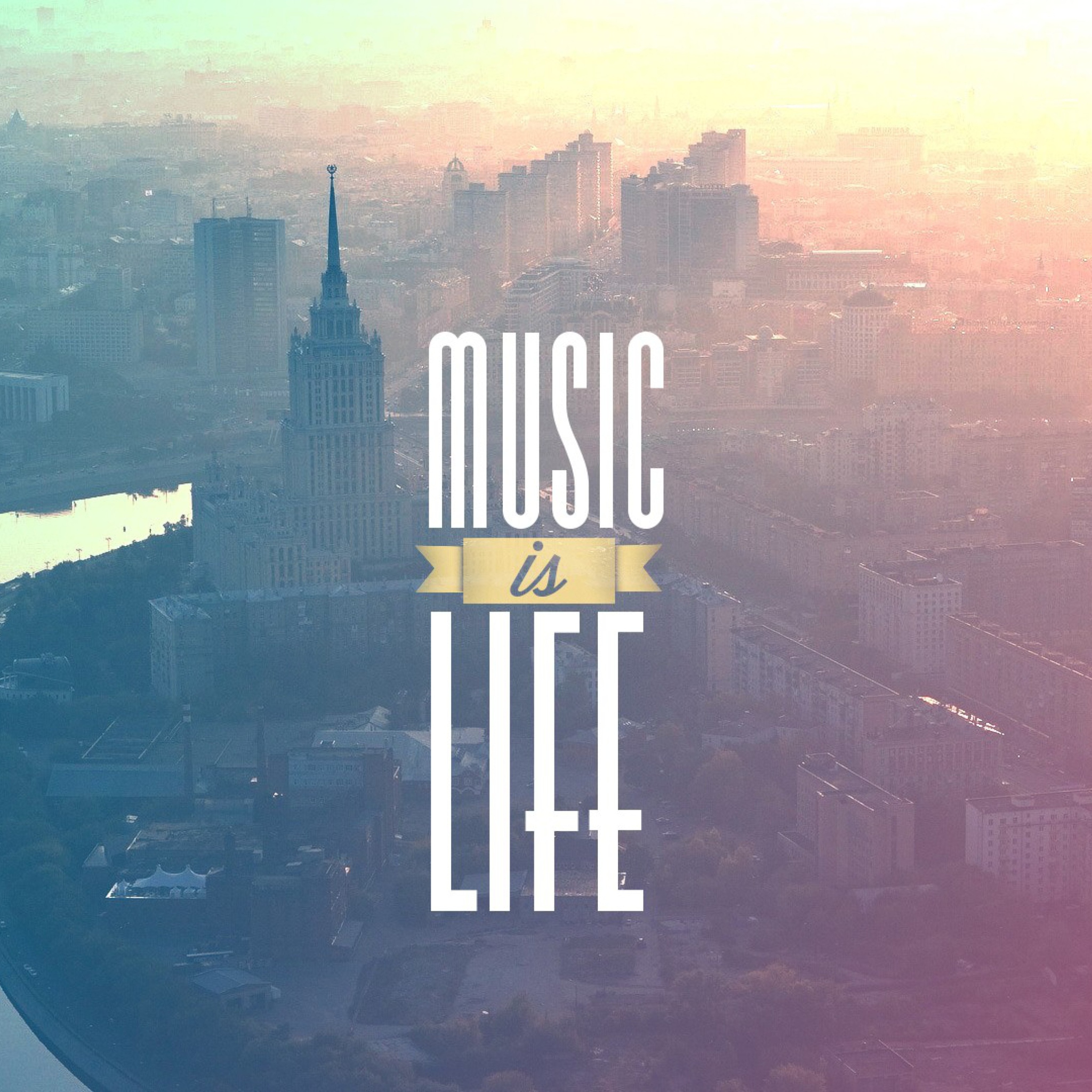 Das Music Is Life Wallpaper 2048x2048