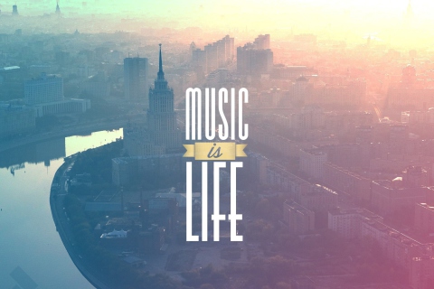 Music Is Life wallpaper 480x320