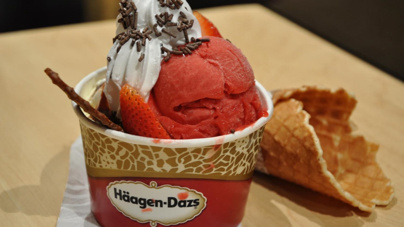 Sfondi Ice Cream - Häagen-Dazs 1366x768