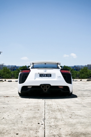 White Lexus wallpaper 320x480