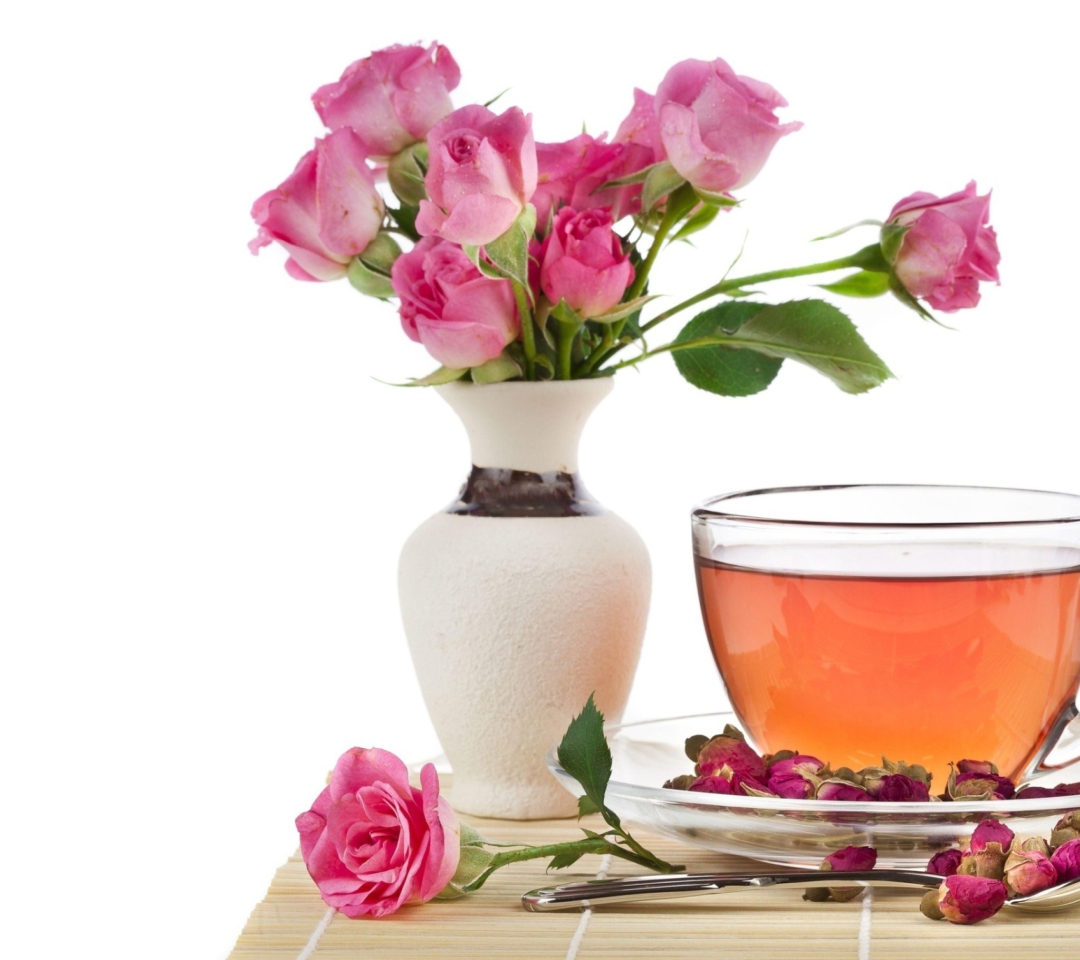 Das Tea And Roses Wallpaper 1080x960