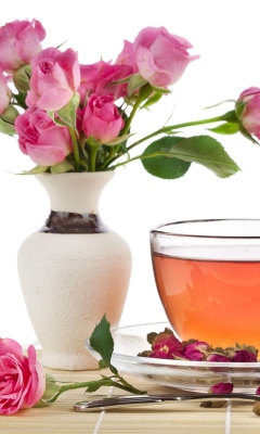 Das Tea And Roses Wallpaper 240x400