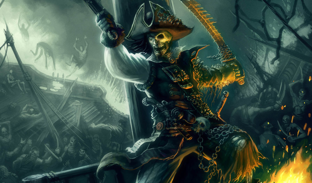 Fondo de pantalla Pirates of the Caribbean: Armada of the Damned 1024x600