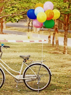 Party Bicycle wallpaper 240x320