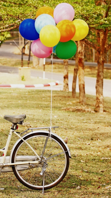 Party Bicycle wallpaper 360x640