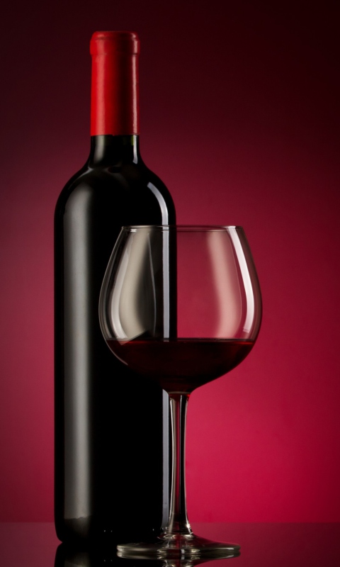 Das Nice Bottle Of Red Wallpaper 480x800