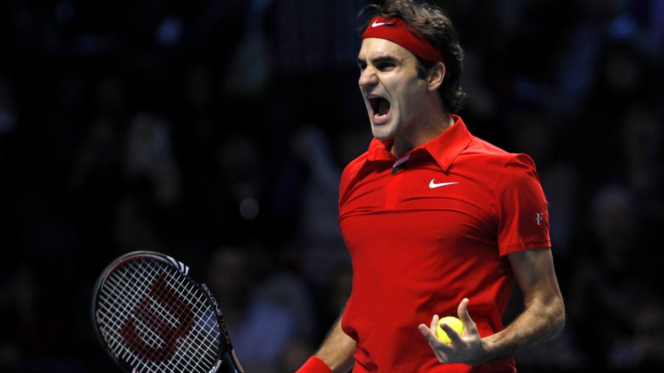 Screenshot №1 pro téma Federer Roger 1366x768