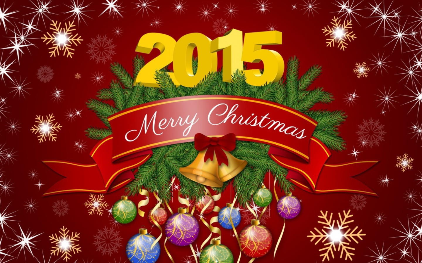 Fondo de pantalla New Year and Xmas 2015 1440x900