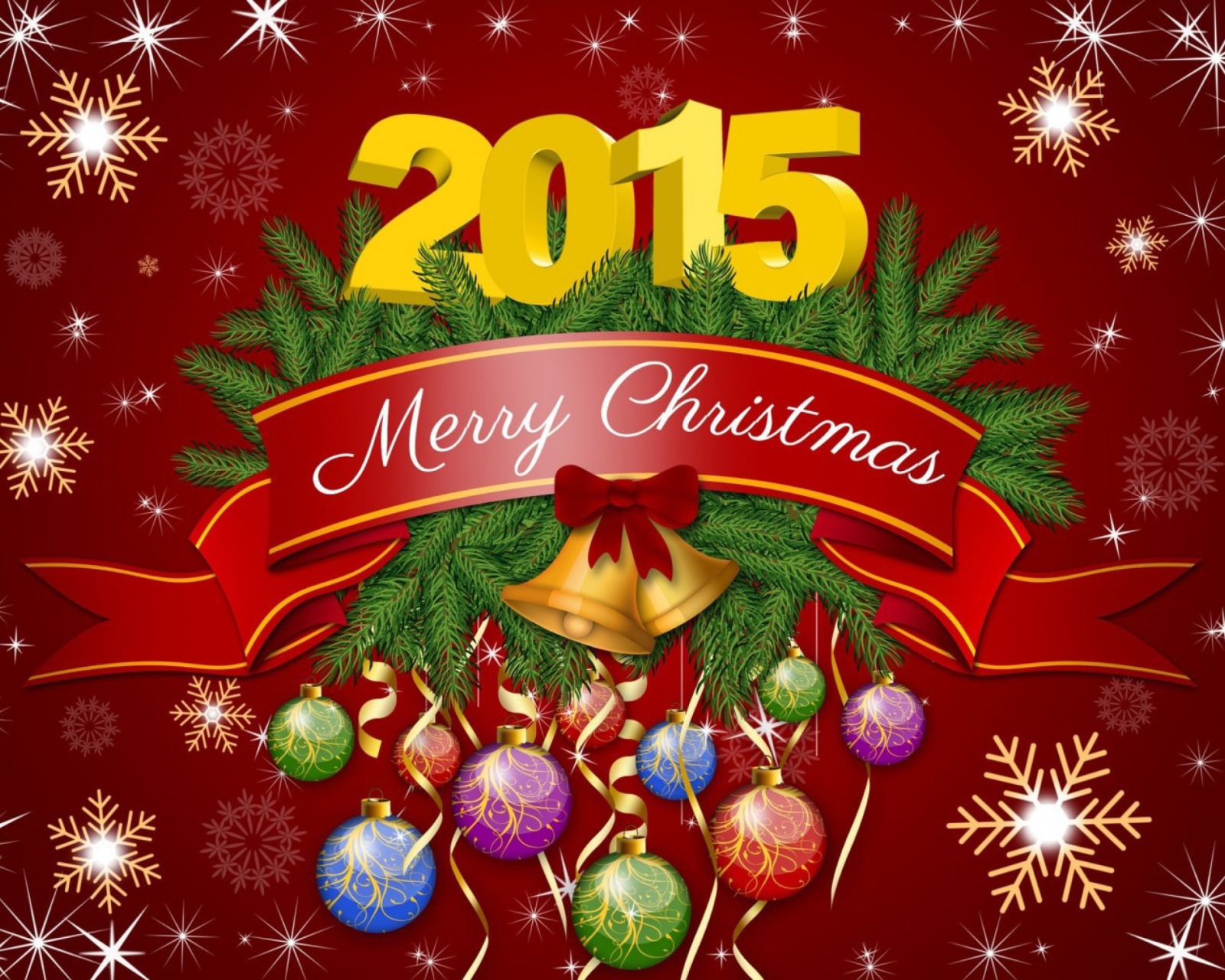 Das New Year and Xmas 2015 Wallpaper 1600x1280