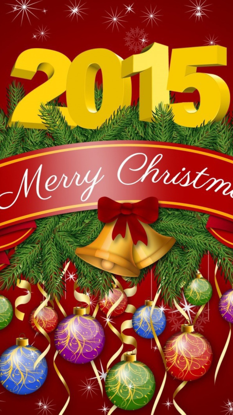 New Year and Xmas 2015 wallpaper 750x1334