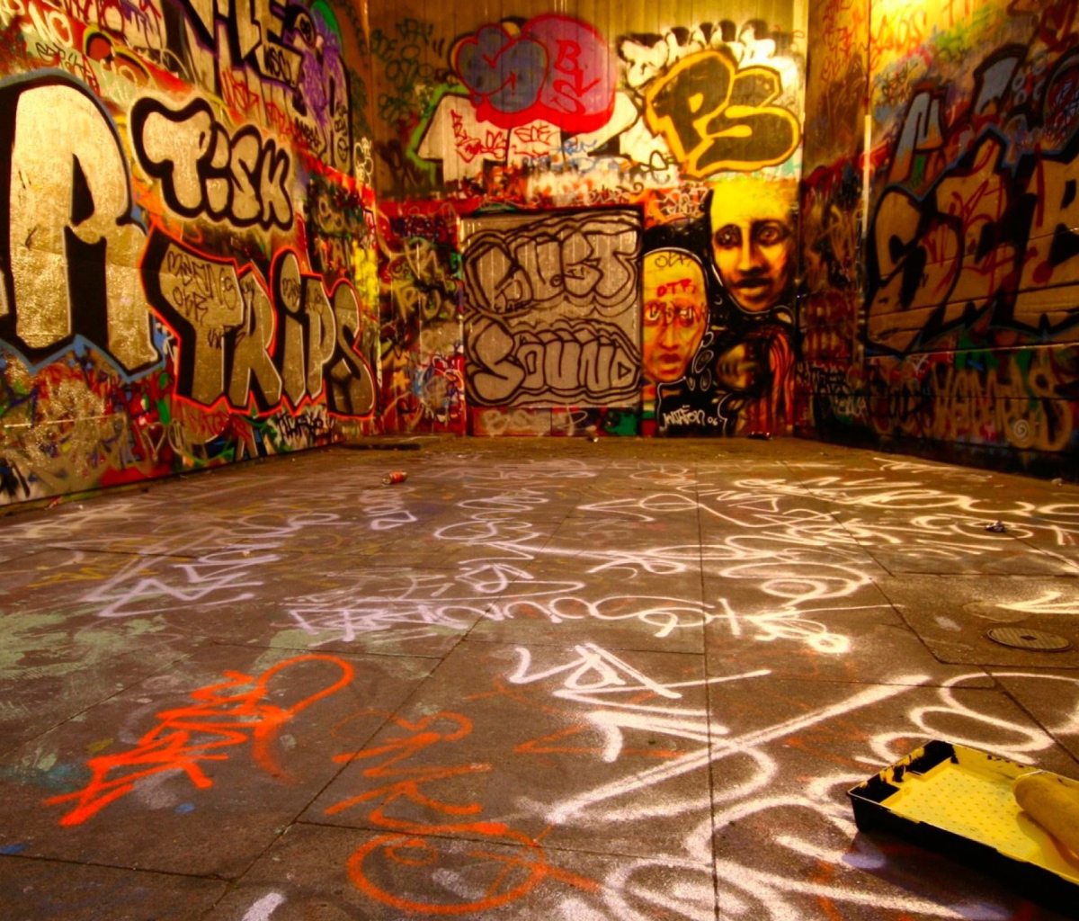 Screenshot №1 pro téma Graffiti Room 1200x1024