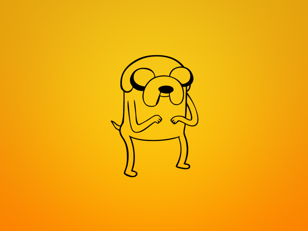 Jake From Adventure Time Illustration wallpaper 1024x768