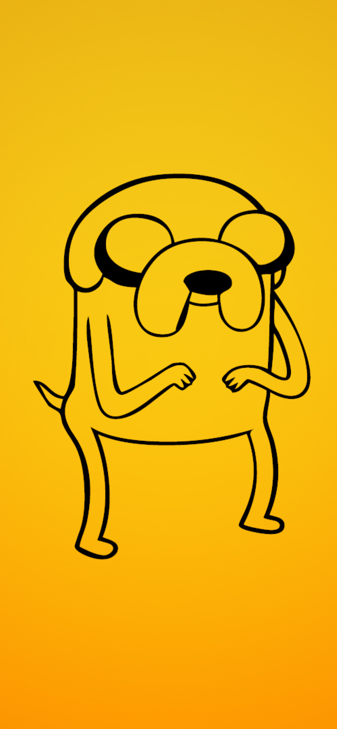 Fondo de pantalla Jake From Adventure Time Illustration 1170x2532