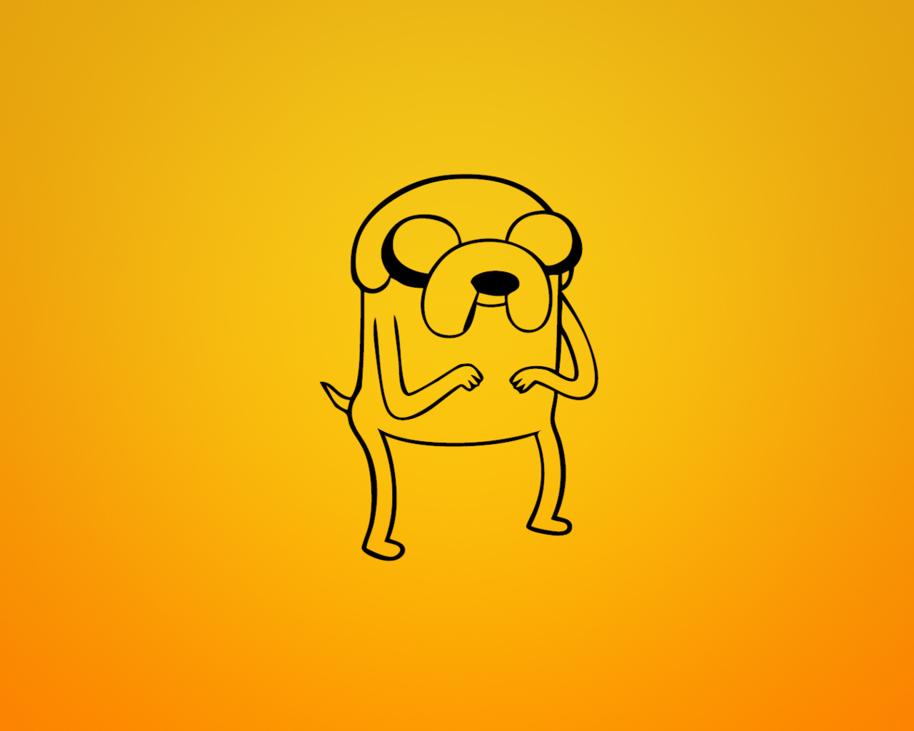 Fondo de pantalla Jake From Adventure Time Illustration 1280x1024