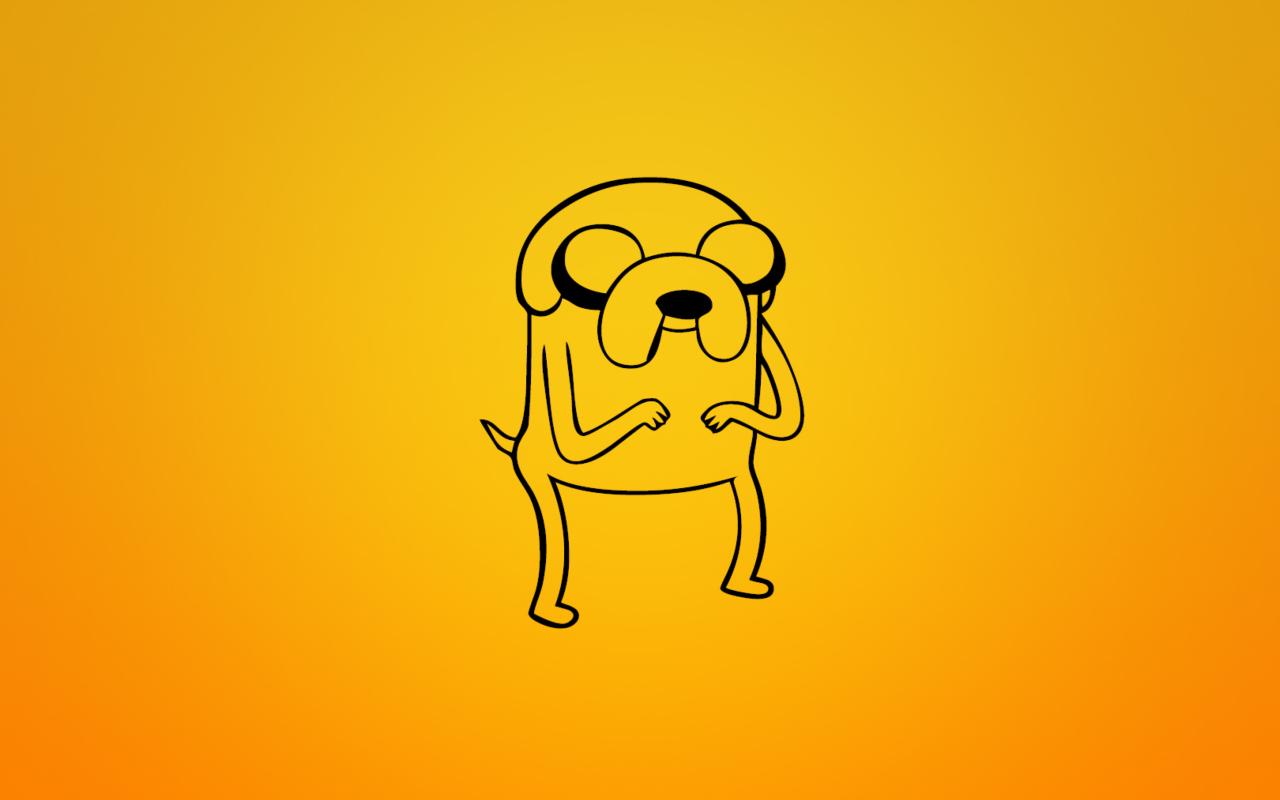Screenshot №1 pro téma Jake From Adventure Time Illustration 1280x800