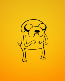 Jake From Adventure Time Illustration wallpaper 128x160