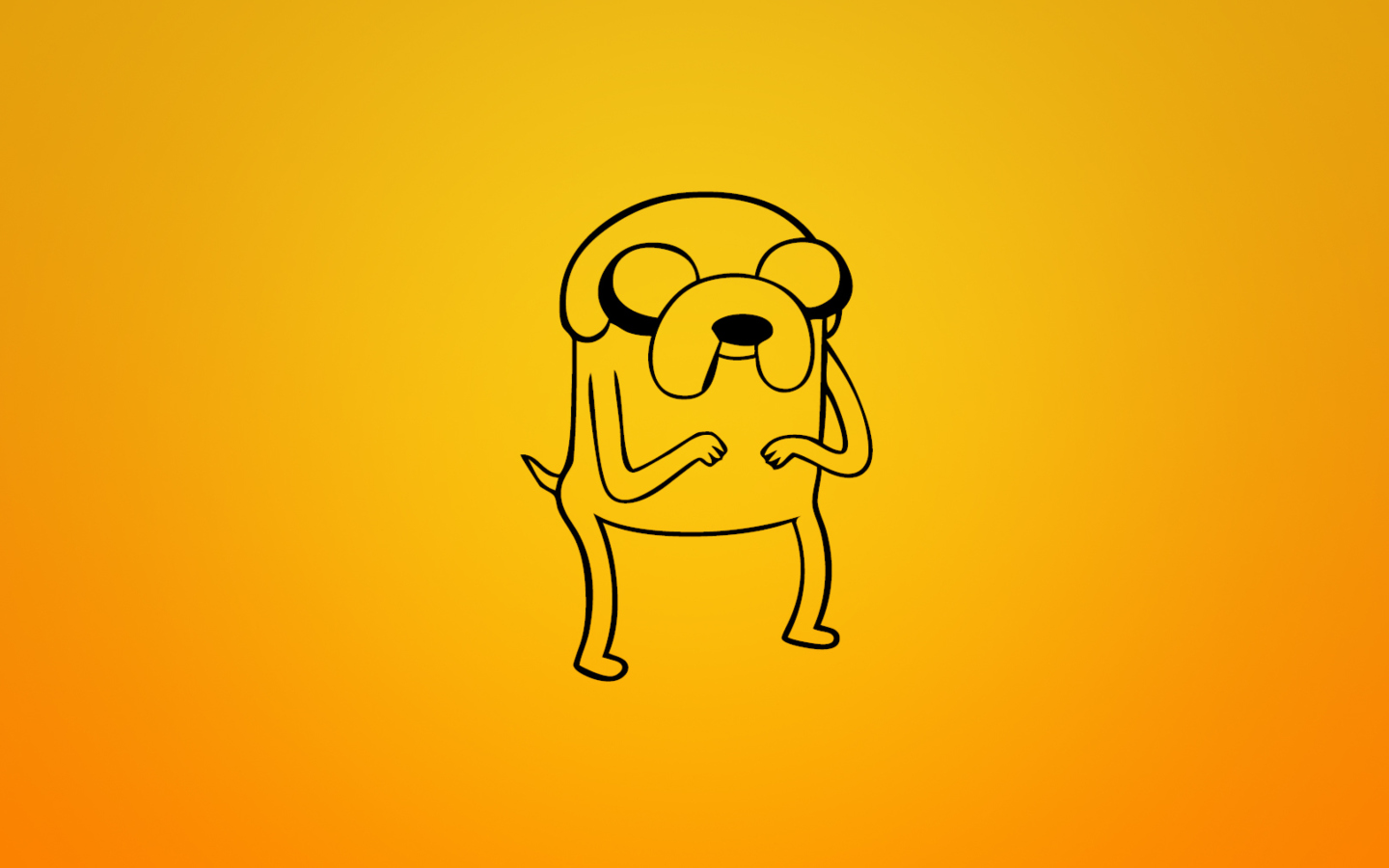 Screenshot №1 pro téma Jake From Adventure Time Illustration 1440x900