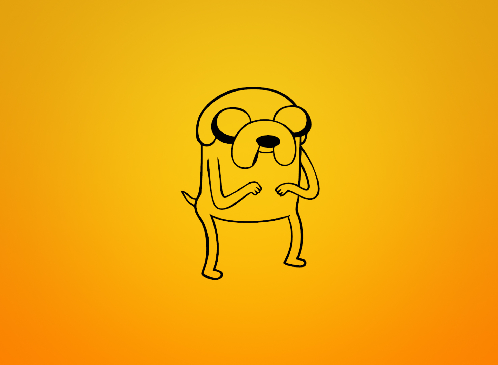Обои Jake From Adventure Time Illustration 1920x1408